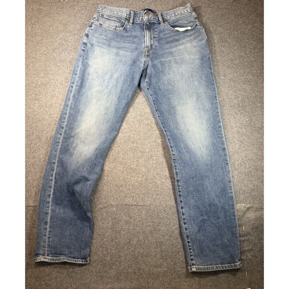 Gap Straight Fit Denim Jeans 34x32 Light Wash